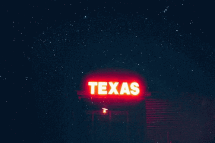 Texas Billboard Led Light GIF