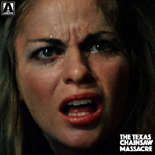 Texas Chainsaw Confused Face Eh GIF