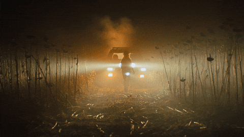 Texas Chainsaw Flashing Lights GIF