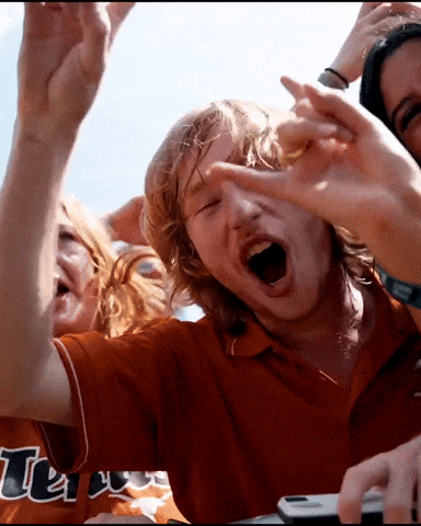 Texas Crowd Cheers Longhorns GIF
