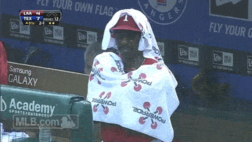 Texas Rangers Soaking Wet GIF