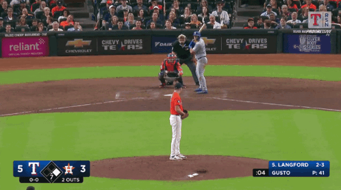 Texas Rangers Vs Astros Baseball Game GIF