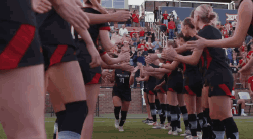 Texas Tech Lineout Clap Drill GIF