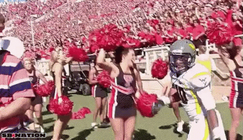 Texas Tech Mascot Walking Around GIF