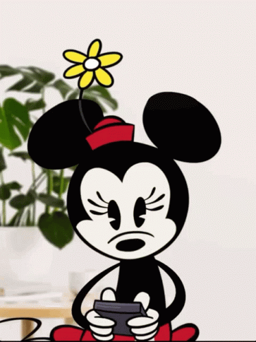 Minnie Mouse Texting Disney GIF