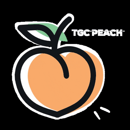 TGC Peach Brand Logo Graphics Design GIF