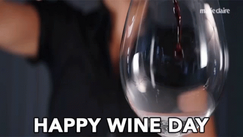 Tgi Wednesday It's Happy Wine Day GIF