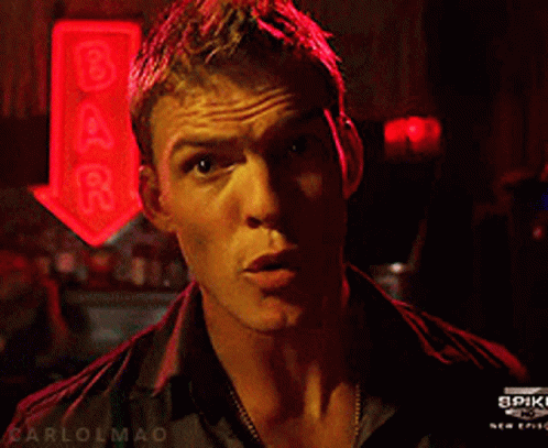 Thad Castle Alan Ritchson Angry Face GIF