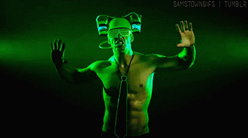 Thad Castle Alan Ritchson Muddled GIF