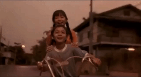 Thai My Girl Riding Bicycle GIF