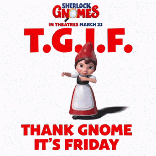 Thank Gnome It's Friday Dabbing GIF