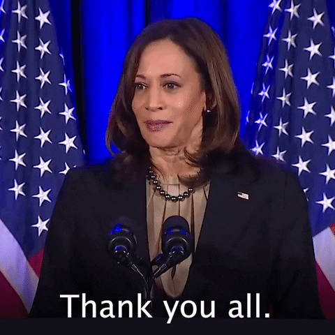 Thank You All Kamala Harris GIF