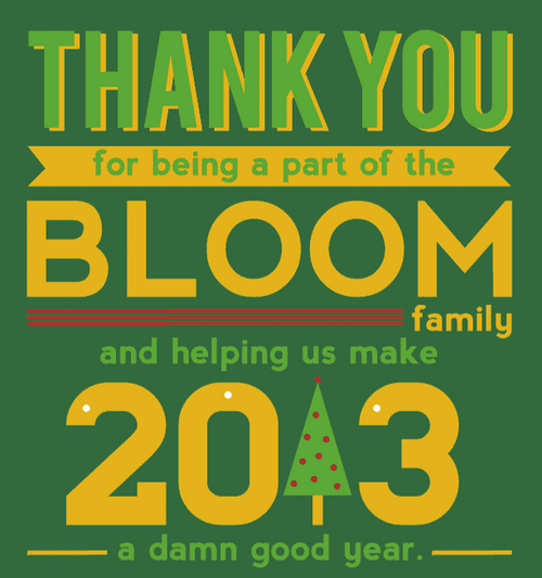 Thank You And Merry Christmas Bloom Family GIF