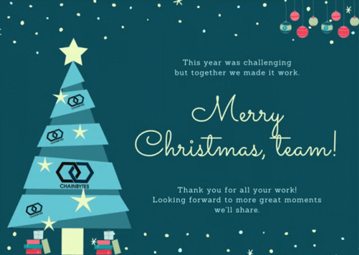 Thank You And Merry Christmas Team For All Your Work GIF