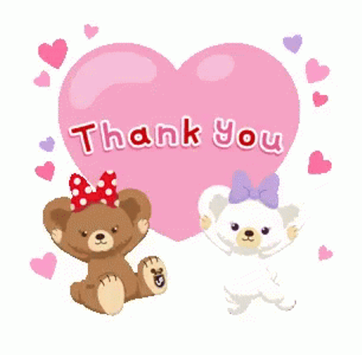 Thank You Animated Bear GIF