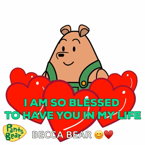 Thank You Animated Becca Bear GIF