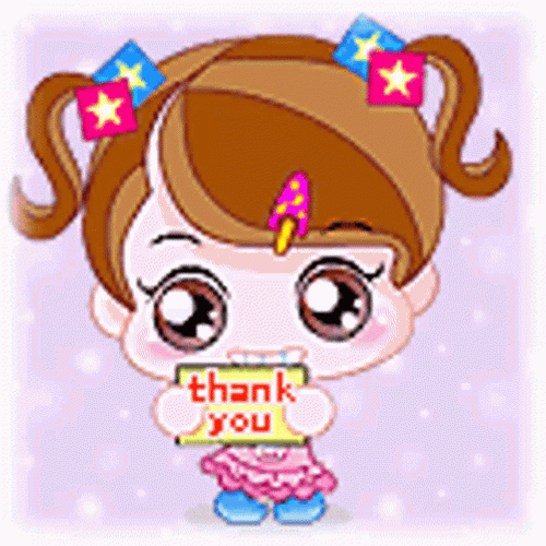 Thank You Animated Girl GIF