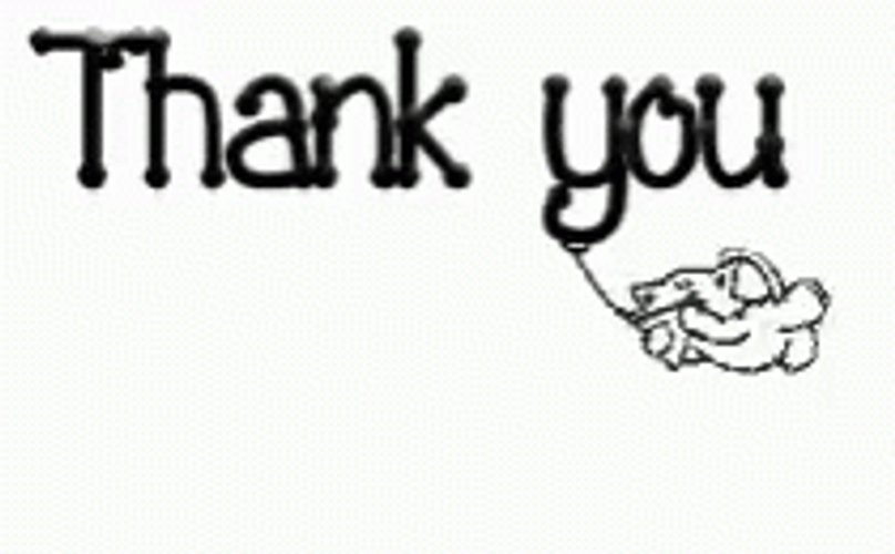 Thank You Animated Hanging Cat GIF
