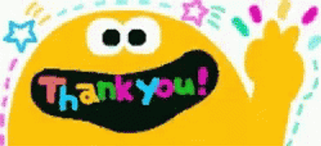 Thank You Animated Peace Sign GIF