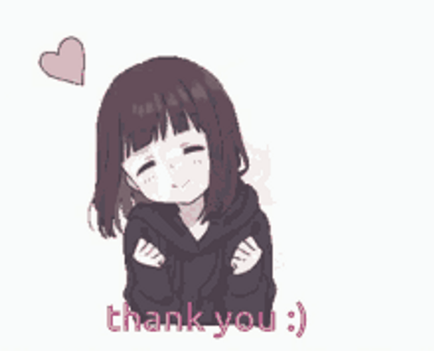 Hana Shirosaki Thank You Anime Girl Chewing GIF