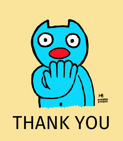 Thank You Asl Blue Creature GIF