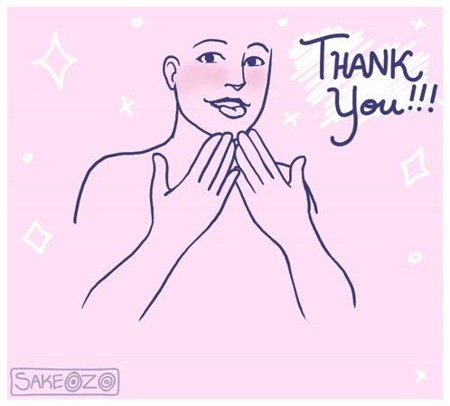 Thank You Asl Line Art GIF