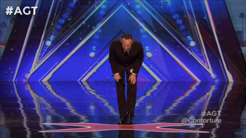 Man Thank You Bow On America's Got Talent GIF