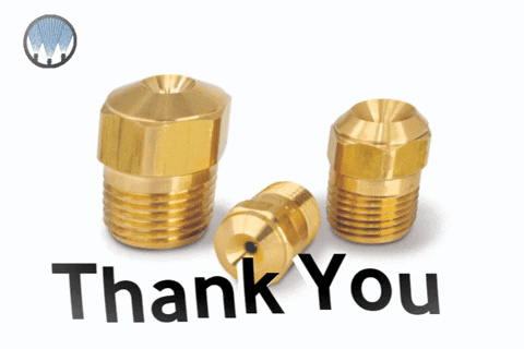 Thank You Card With Brass Fittings GIF