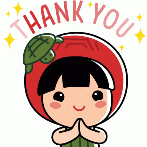 Thank You Clipart Ang Ku Kueh Girl GIF