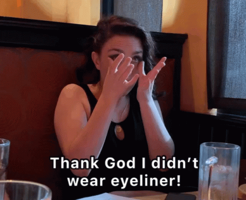 Thank You Crying I Didnt Wear Eyeliner GIF