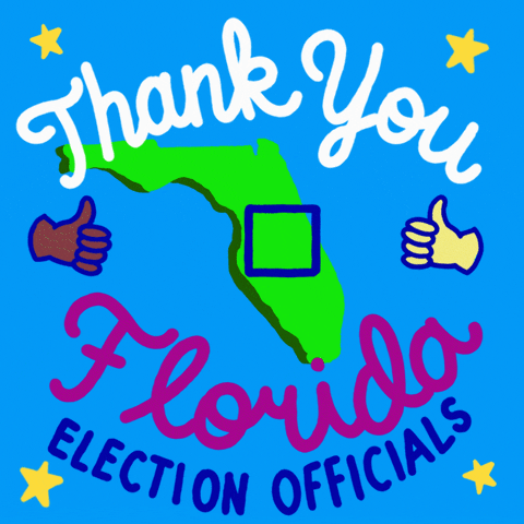 Thank You Florida Election Officials Office GIF