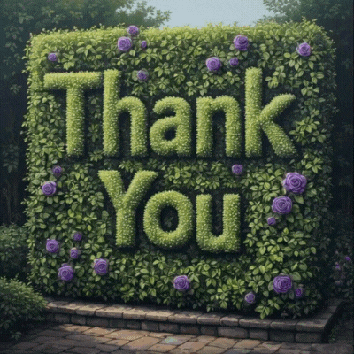 Thank You Flower Sign