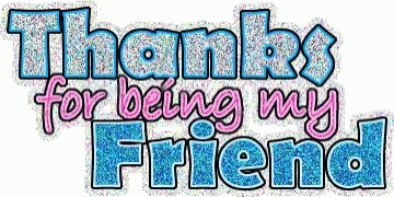 Thank You For Being A Friend Logo GIF