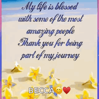 Thank You for Being Part of My Journey