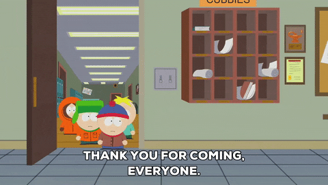 Thank You For Coming To My Office South Park Boys GIF
