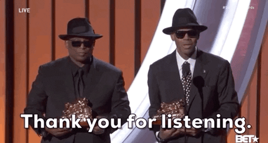 Thank You For Listening Bet Jimmy Jam GIF