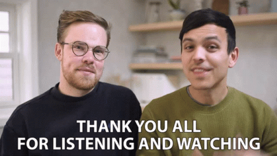 Thank You For Listening Gregory Brown GIF