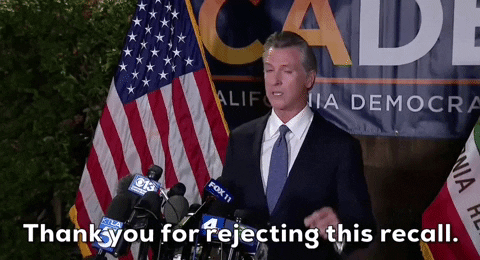 Thank You For Rejecting This Recall Gavin Newsom GIF