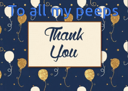 Thank You For The Birthday Wishes Balloons GIF