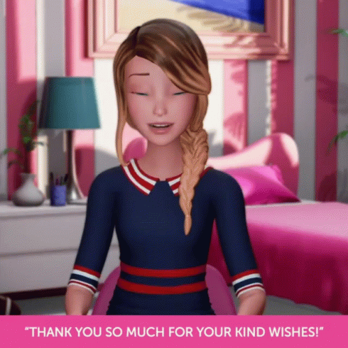 Thank You For The Birthday Wishes Barbie GIF