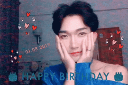 Thank You For The Birthday Wishes Gay Smiling GIF