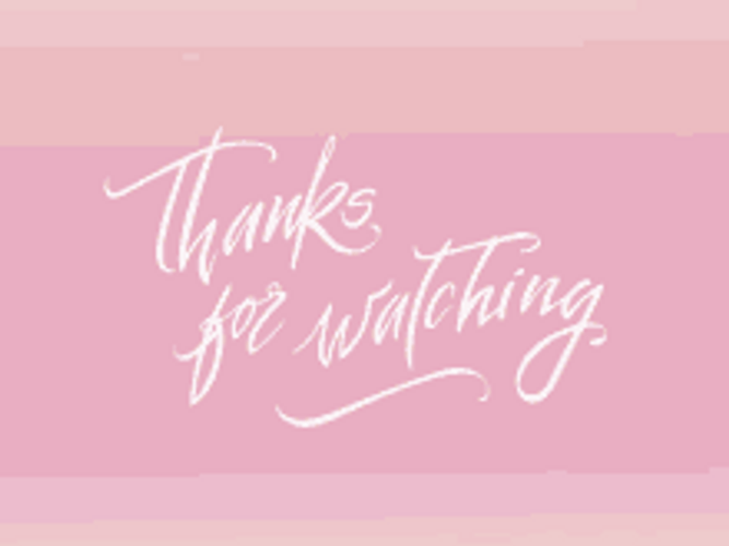 Thank You For Watching Cute Animation GIF 