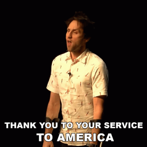 Thank You For Your Service America Josh Sundquist GIF