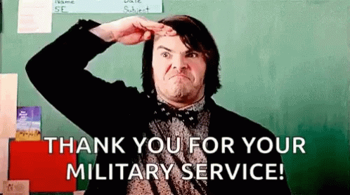 Thank You For Your Service Jack Black GIF