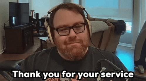 Thank You For Your Service Jesse Cox GIF
