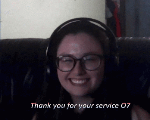 Thank You For Your Service Smile GIF
