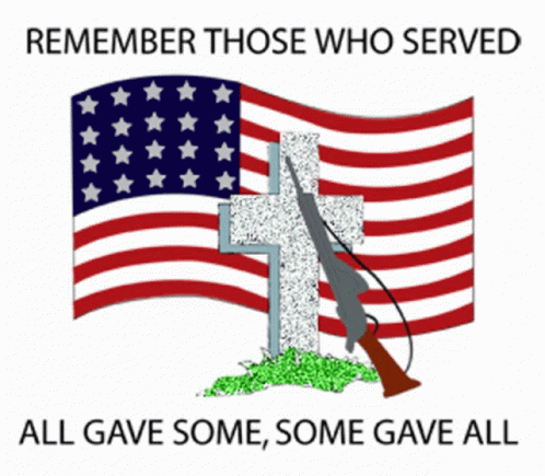 Thank You For Your Service Us Flag GIF
