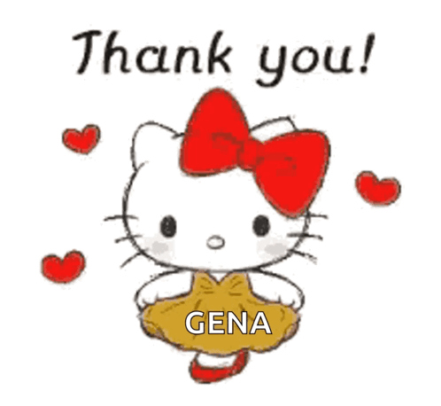 Thank You Friend Hello Kitty GIF