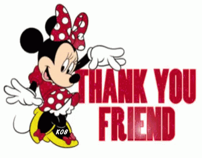 Thank You Friend Minnie GIF