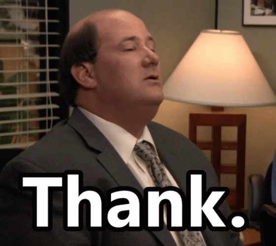 Thank You Funny Kevin The Office GIF 